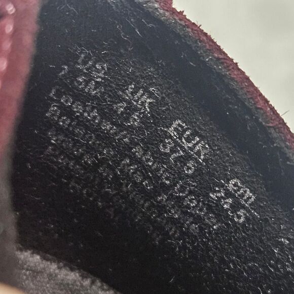 Naturalizer Suede Booties Size 7.5 Burgundy Black - Picture 7 of 10